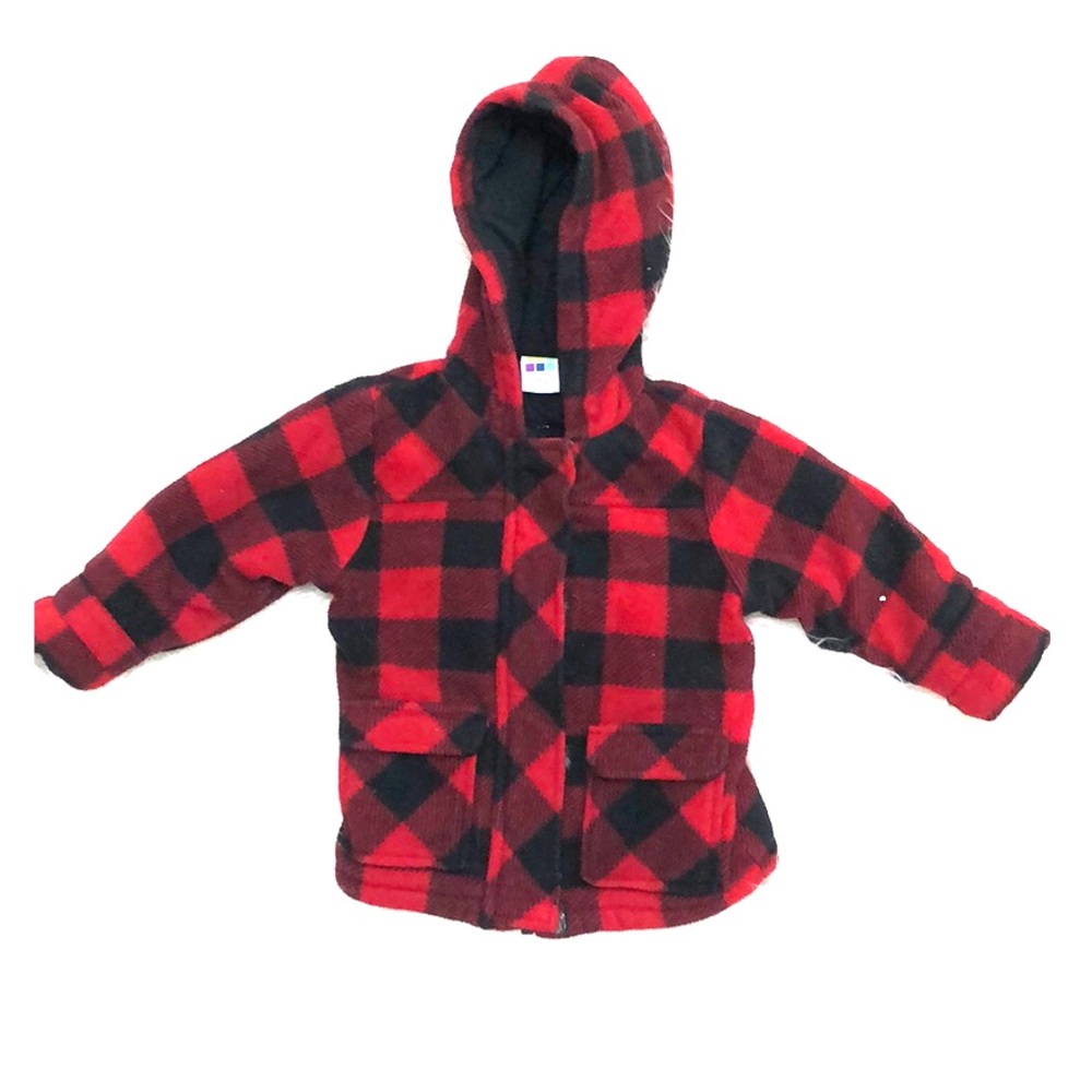 🖤❤️ Adorable Buffalo Plaid Baby Coat 18M